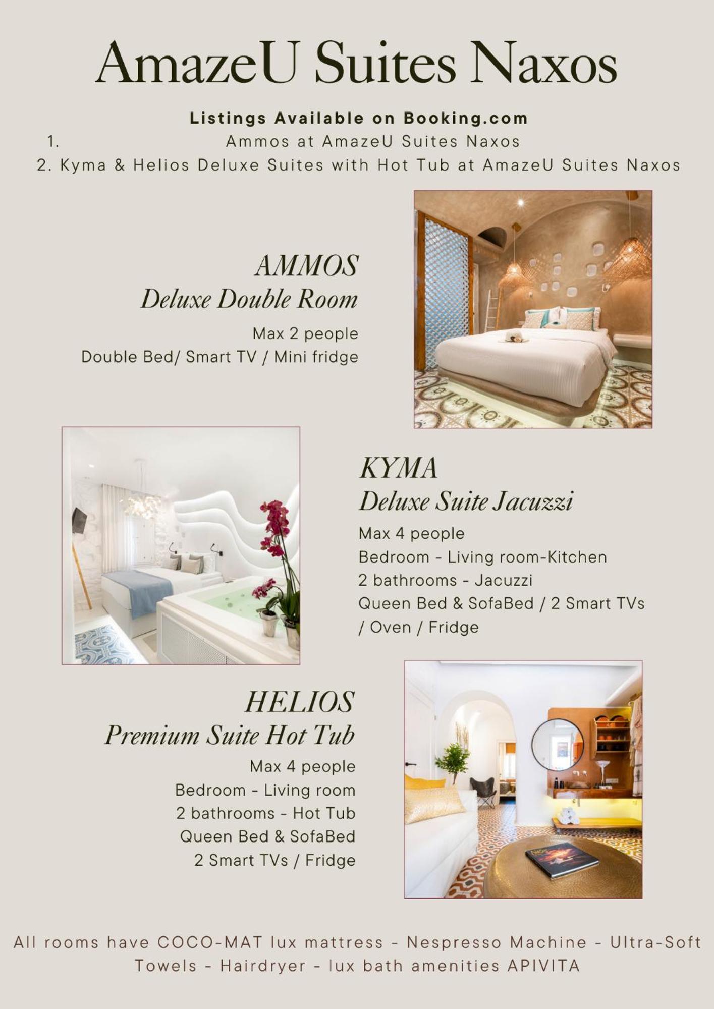 Ammos At Amazeu Suites Naxos Naxos City المظهر الخارجي الصورة